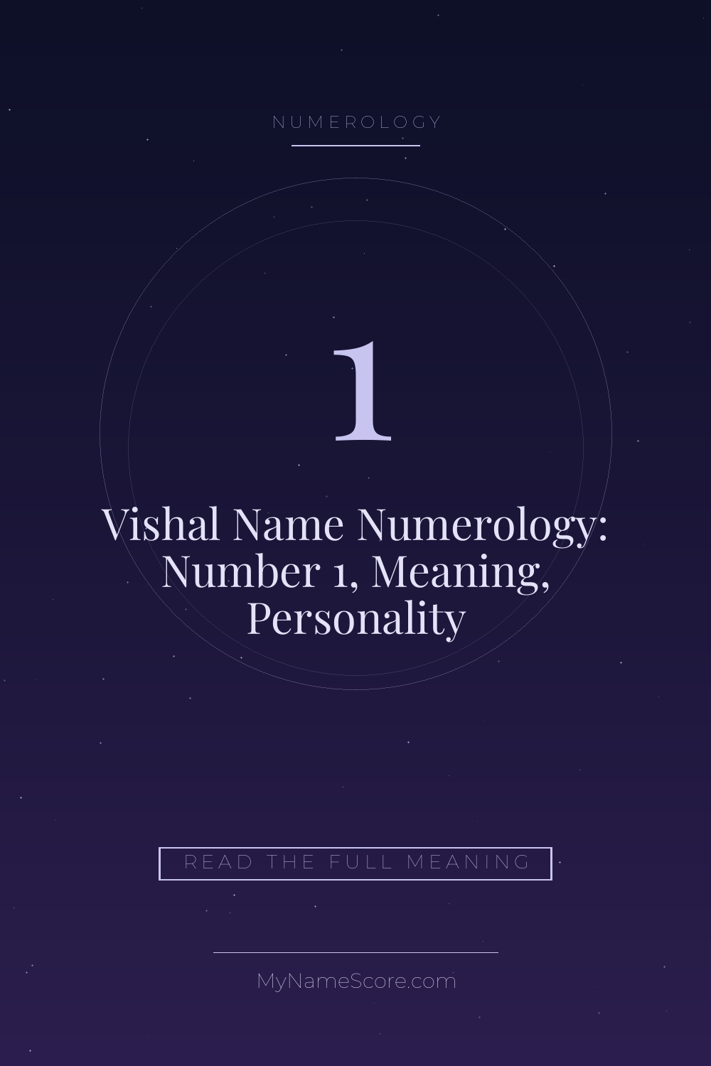 Vishal Name Numerology: Number 1, Meaning, Personality