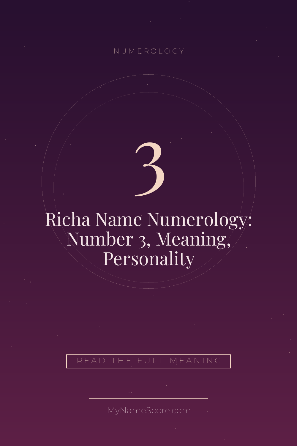 Richa Name Numerology: Number 3, Meaning, Personality