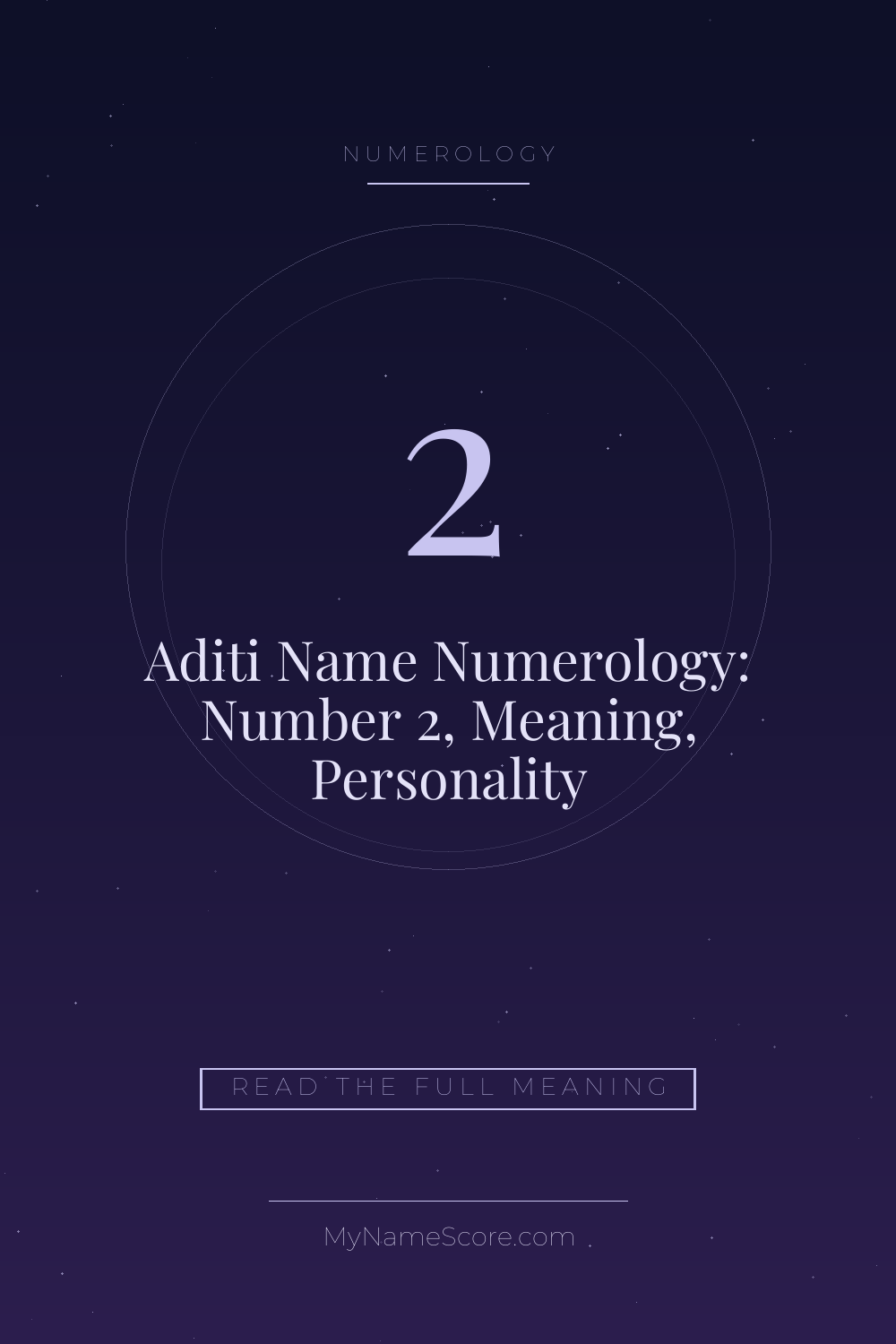 Aditi Name Numerology: Number 2, Meaning, Personality