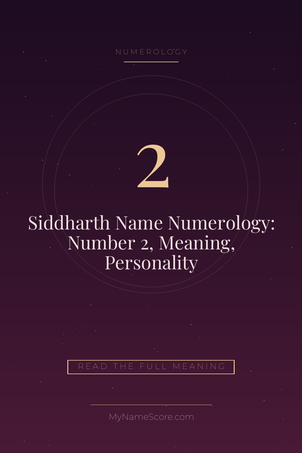 Siddharth Name Numerology: Number 2, Meaning, Personality