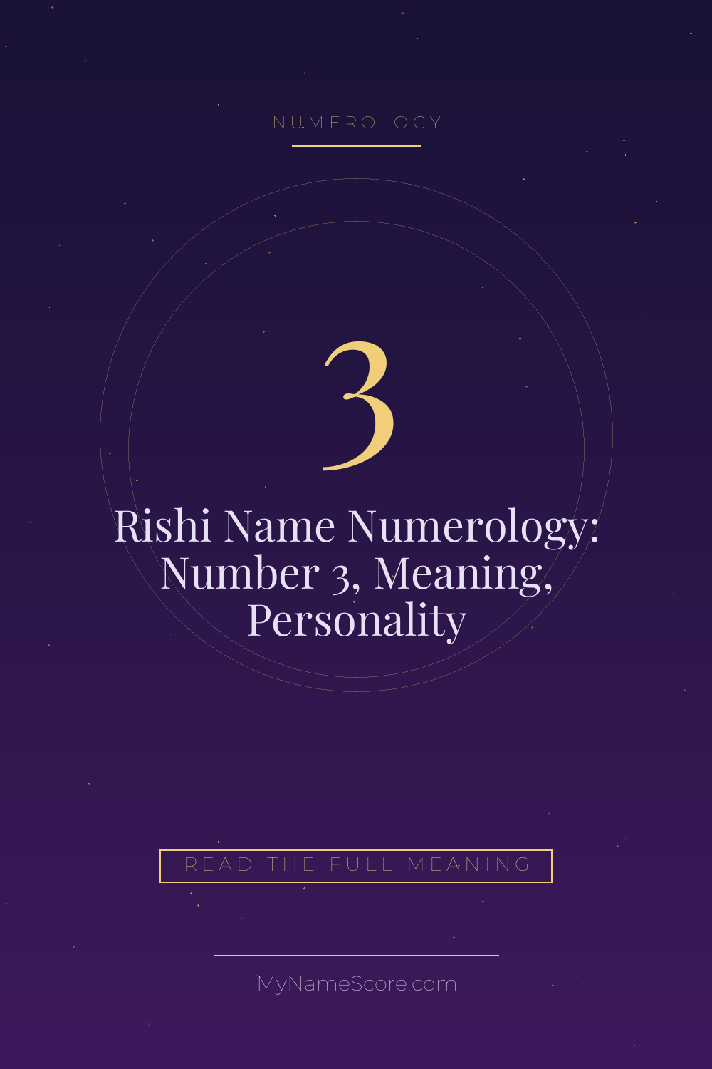 Rishi Name Numerology: Number 3, Meaning, Personality