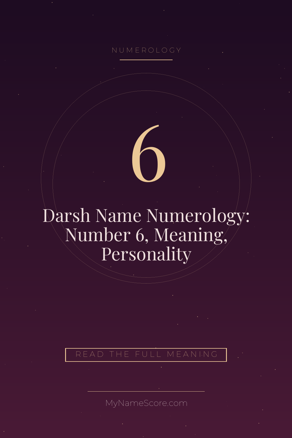 Darsh Name Numerology: Number 6, Meaning, Personality