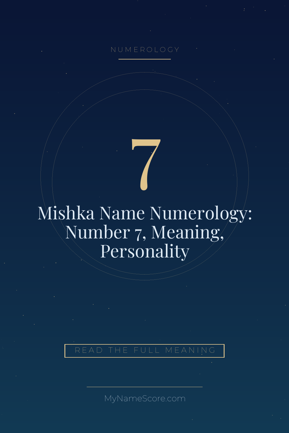 Mishka Name Numerology: Number 7, Meaning, Personality
