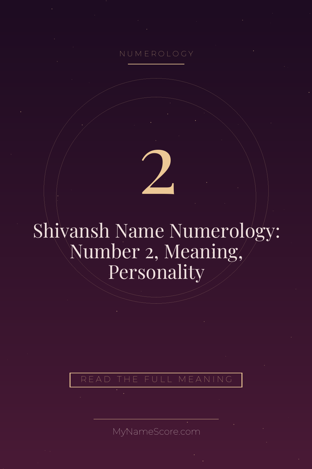 Shivansh Name Numerology: Number 2, Meaning, Personality