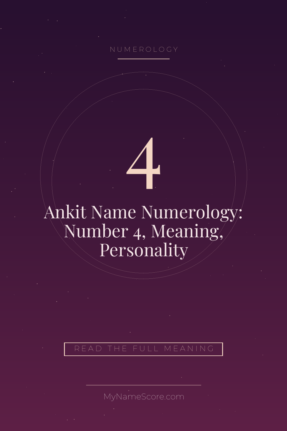Ankit Name Numerology: Number 4, Meaning, Personality
