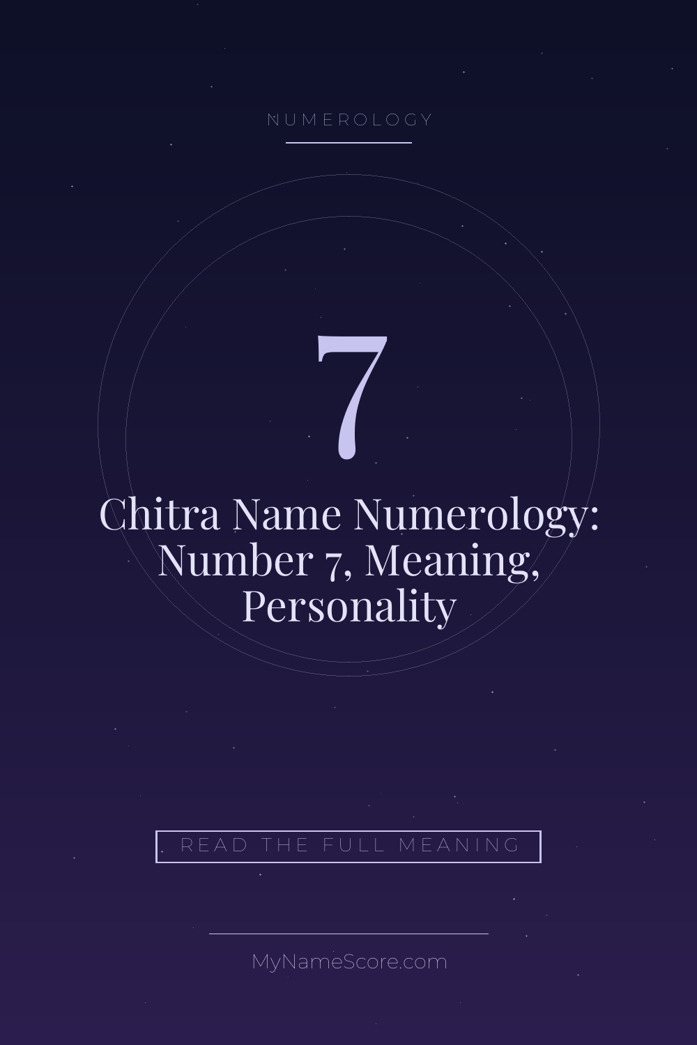 Chitra Name Numerology: Number 7, Meaning, Personality