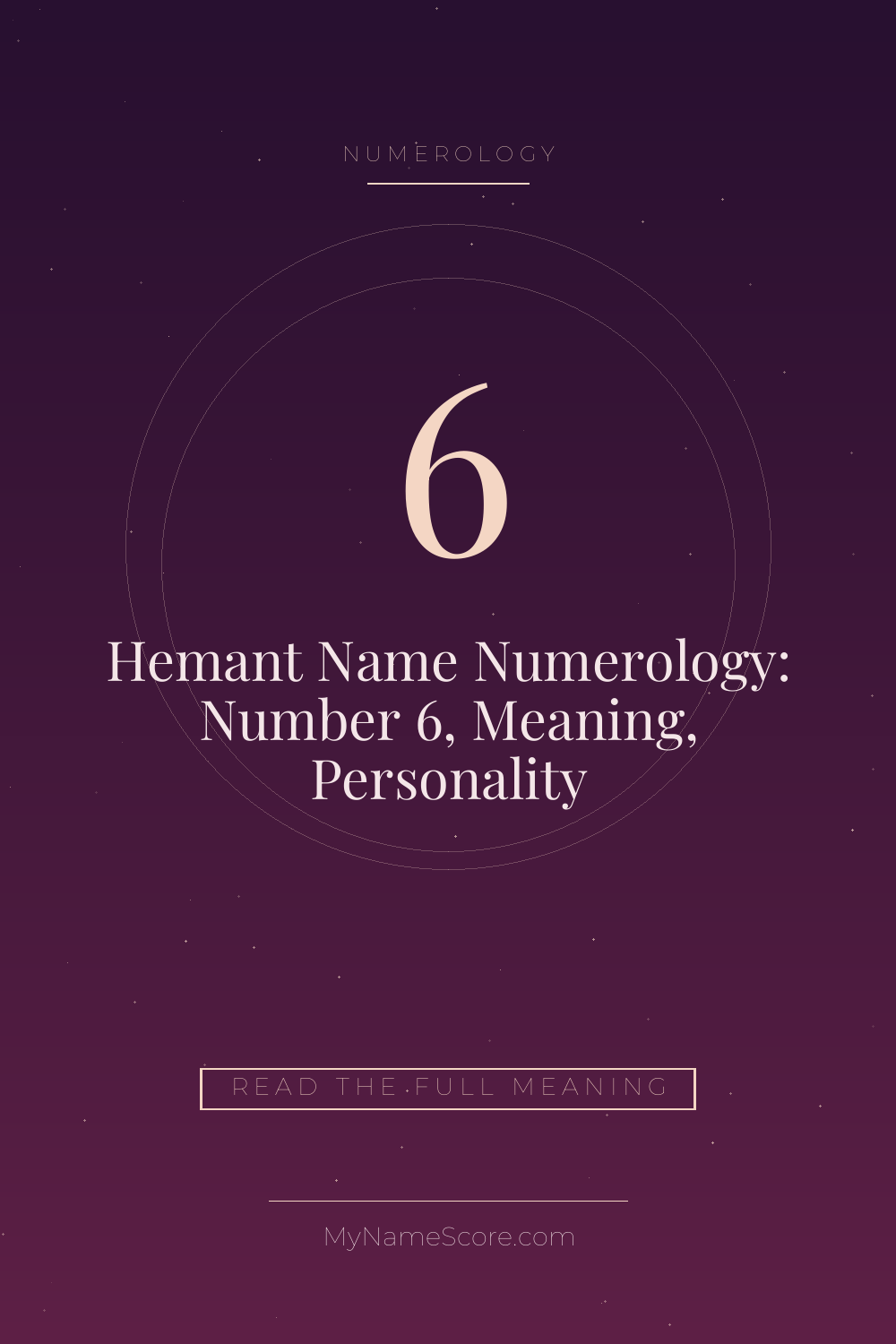 Hemant Name Numerology: Number 6, Meaning, Personality