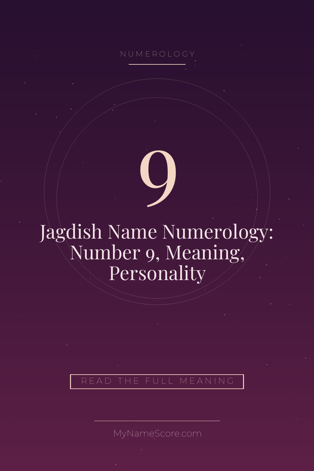 Jagdish Name Numerology: Number 9, Meaning, Personality