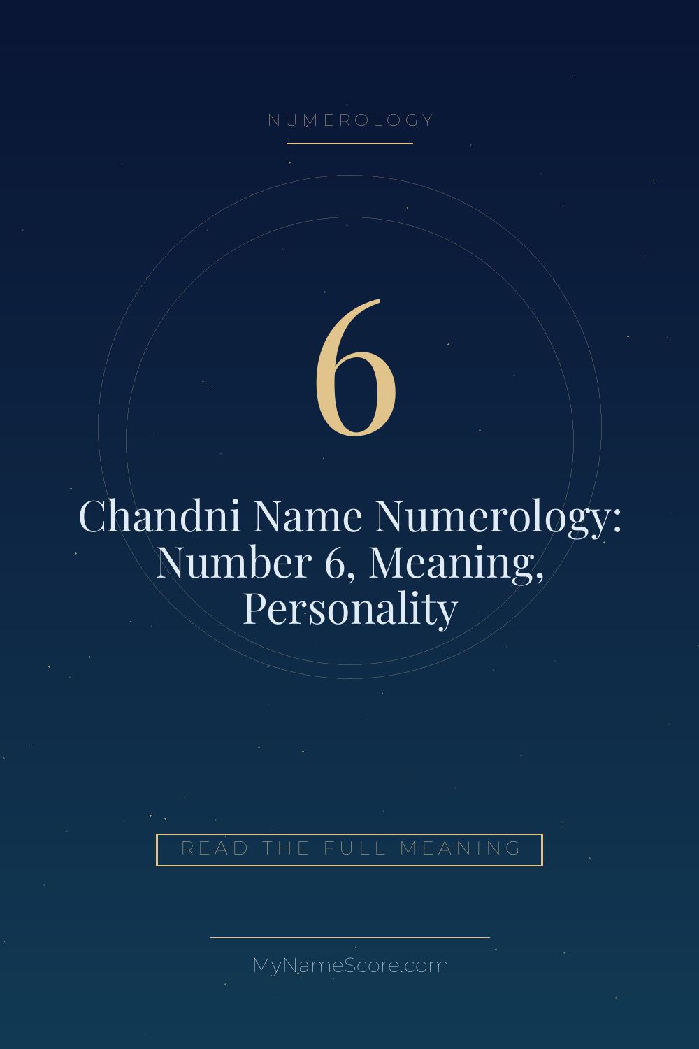 Chandni Name Numerology: Number 6, Meaning, Personality