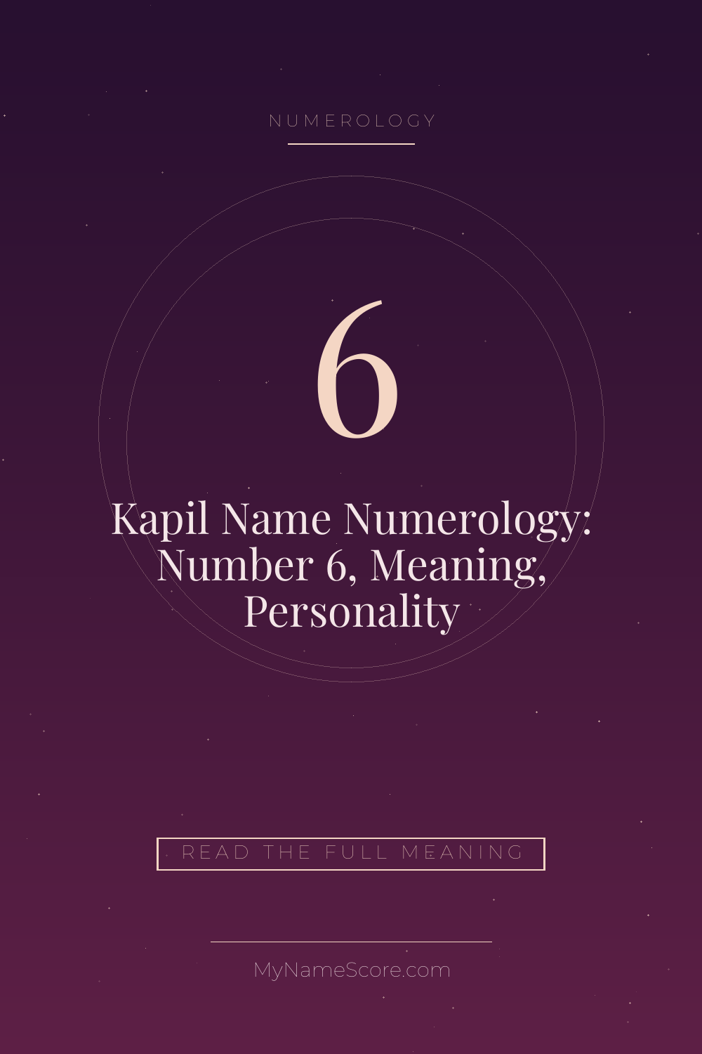 Kapil Name Numerology: Number 6, Meaning, Personality