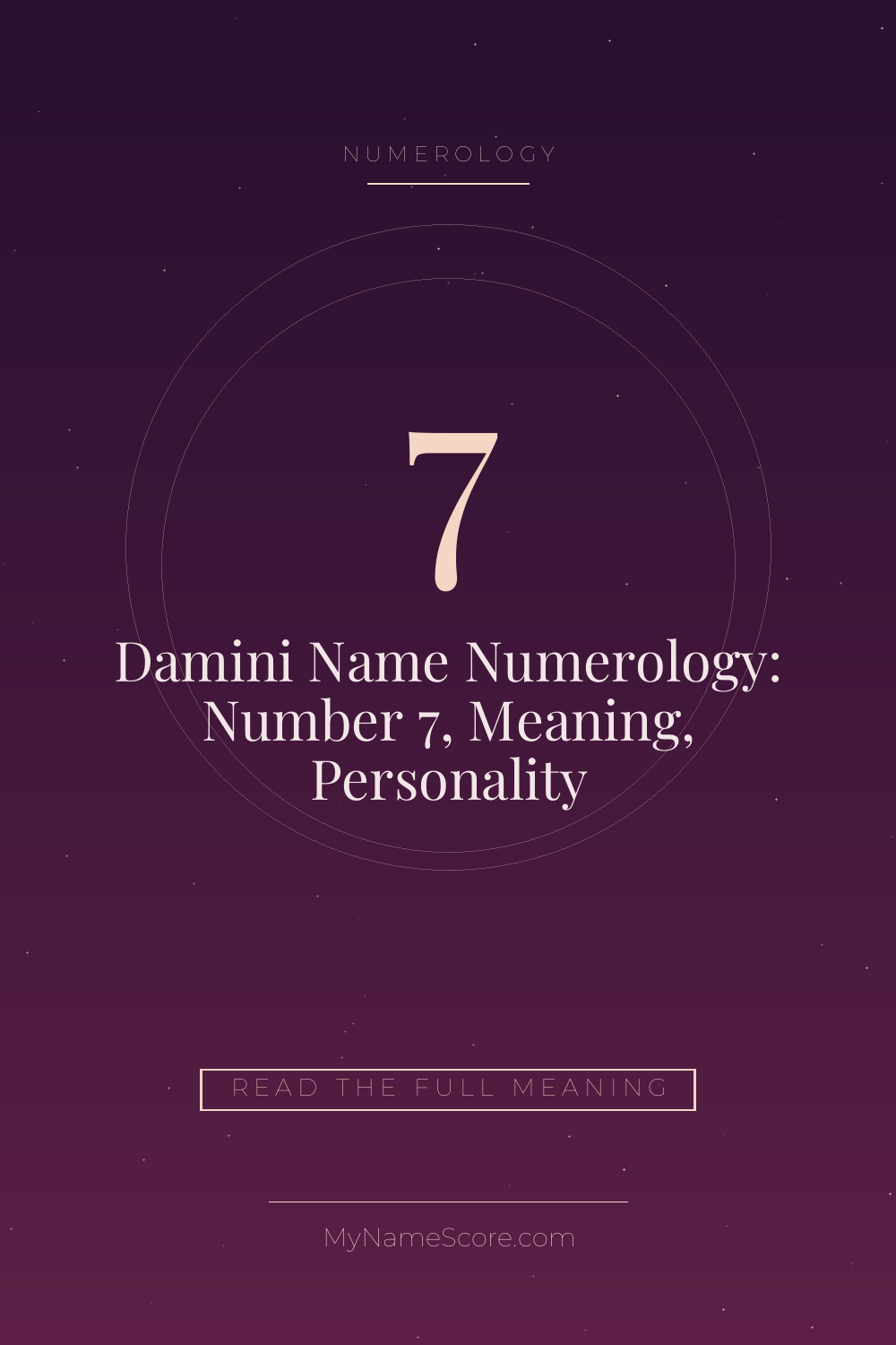 Damini Name Numerology: Number 7, Meaning, Personality