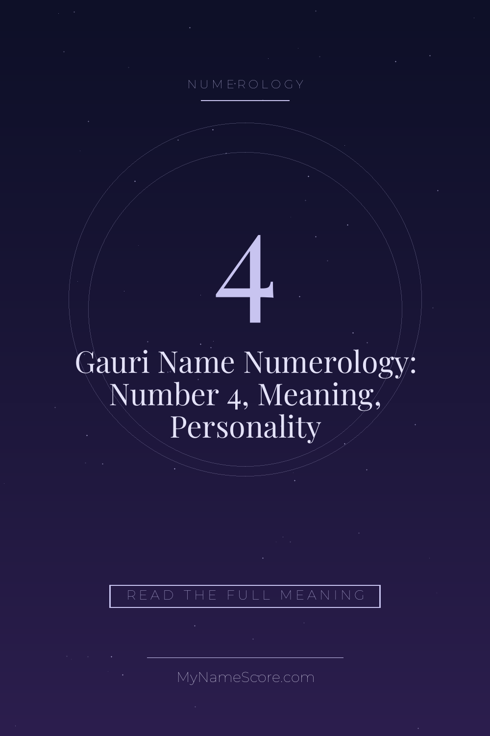 Gauri Name Numerology: Number 4, Meaning, Personality
