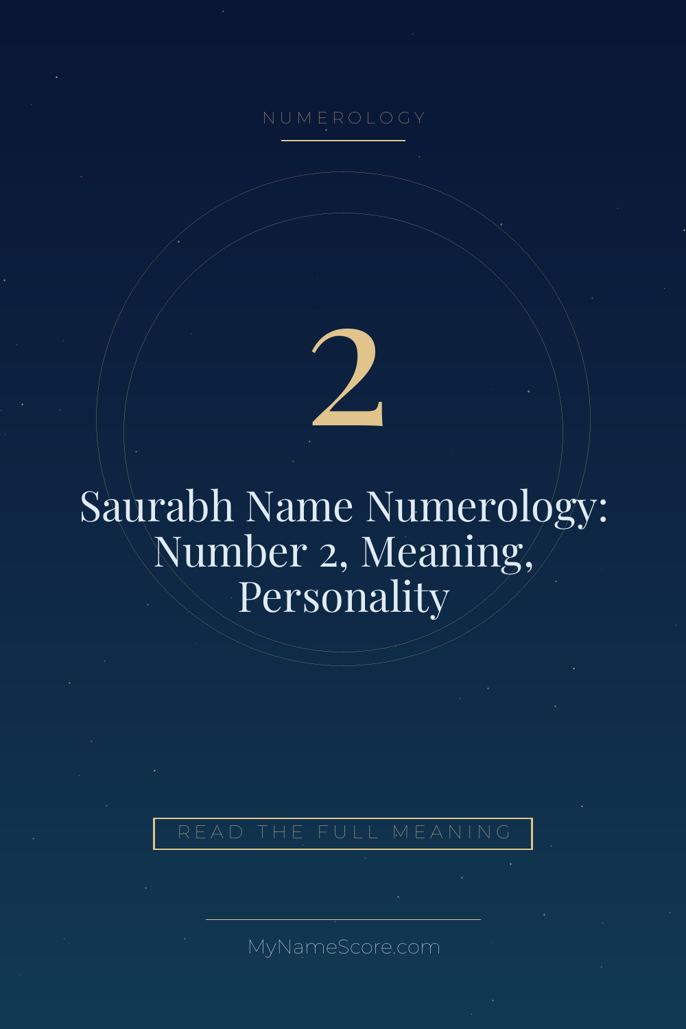 Saurabh Name Numerology: Number 2, Meaning, Personality