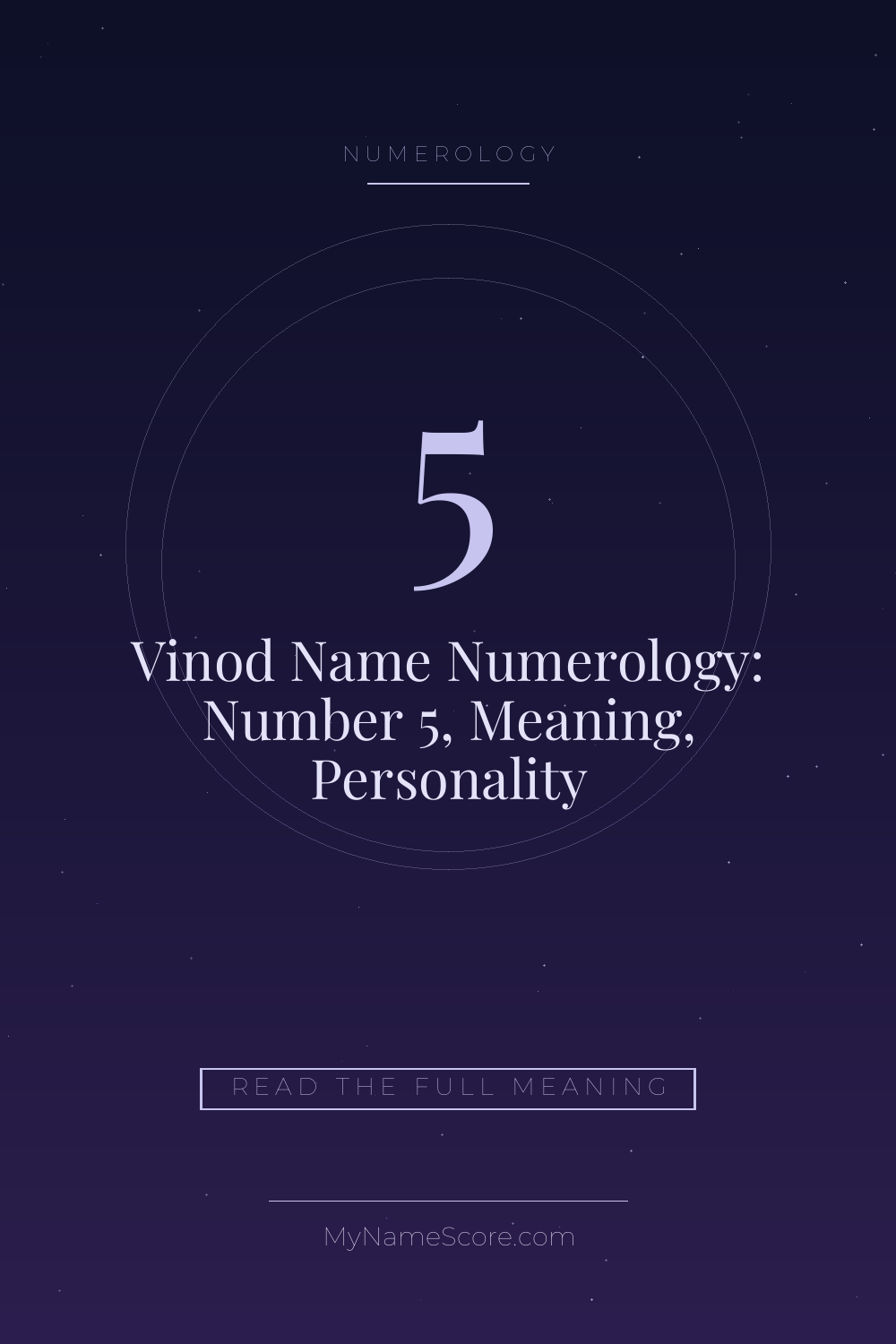 Vinod Name Numerology: Number 5, Meaning, Personality