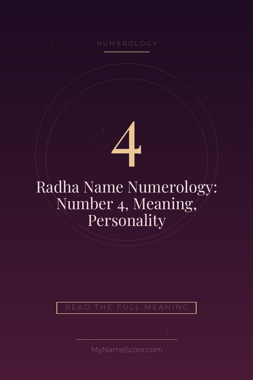 Radha Name Numerology: Number 4, Meaning, Personality